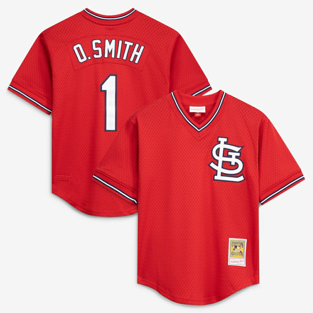 Ozzie Smith St. Louis Cardinals Mitchell & Ness Authentic Batting Practice Jersey - MLB Jerseys