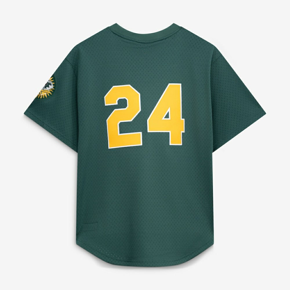 Rickey Henderson Athletics Mitchell & Ness Authentic Batting Practice Jersey - MLB Jerseys