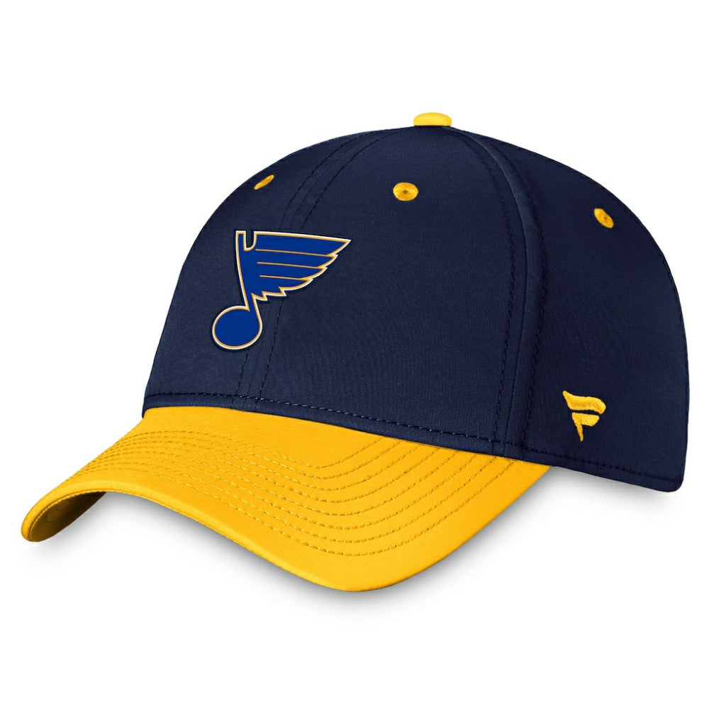 St. Louis Blues Fanatics Authentic Pro Rink Two-Tone Flex Hat – Navy/Gold -  NHL Hats