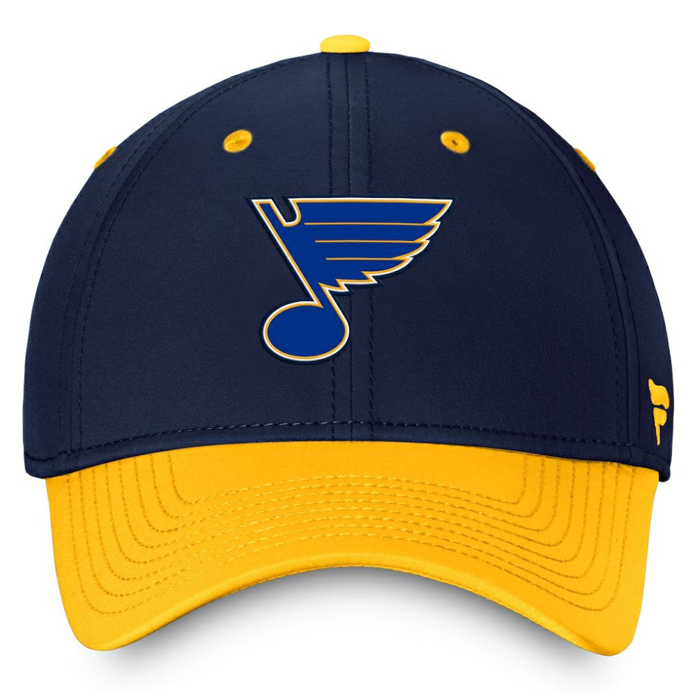 St. Louis Blues Fanatics Authentic Pro Rink Two-Tone Flex Hat – Navy/Gold -  NHL Hats