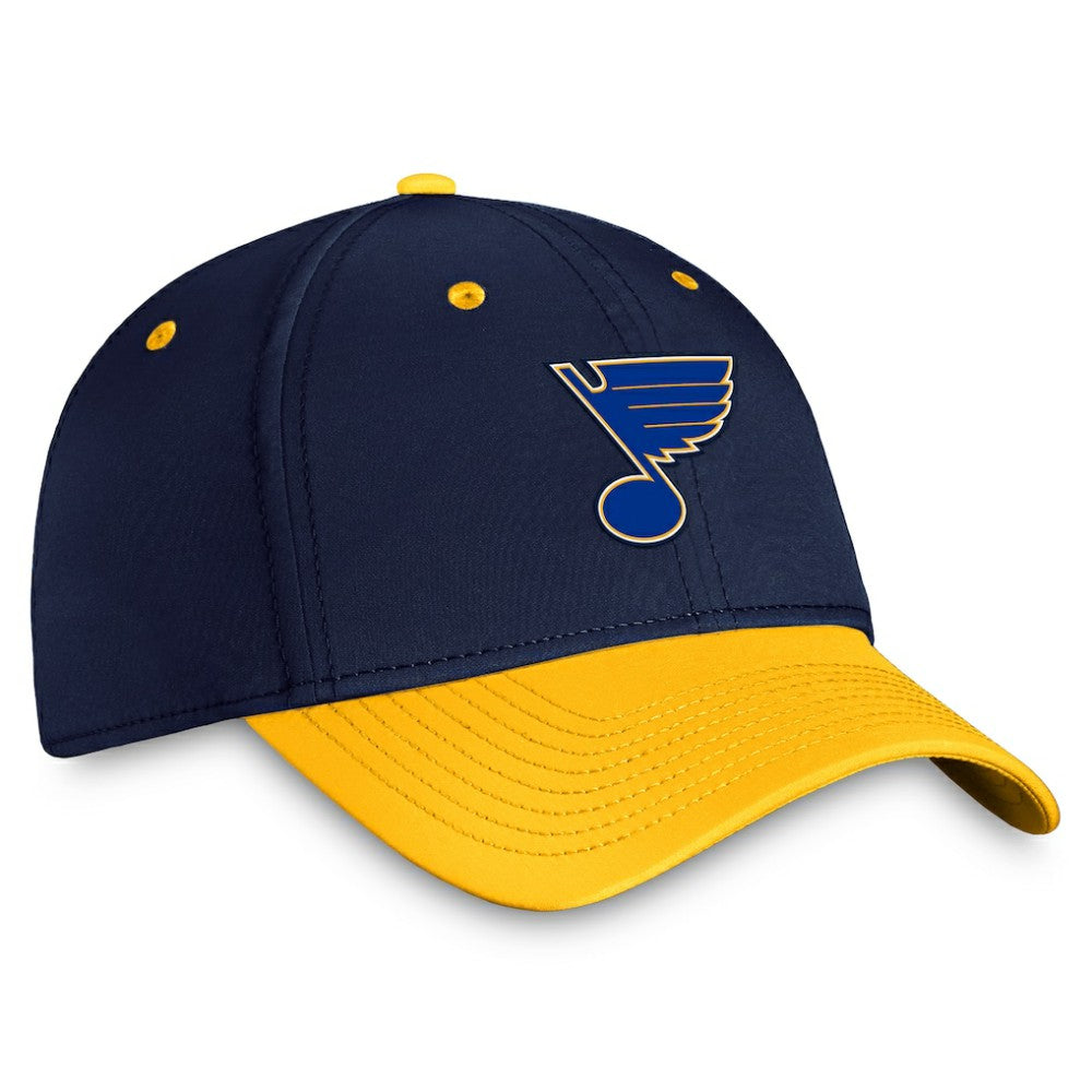 St. Louis Blues Fanatics Authentic Pro Rink Two-Tone Flex Hat – Navy/Gold -  NHL Hats