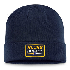 St. Louis Blues Fanatics Authentic Pro Cuffed Knit Hat – Navy -  NHL Hats