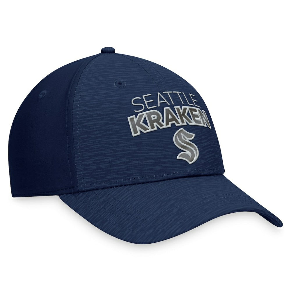 Seattle Kraken Fanatics Authentic Pro Road Stack Logo Flex Hat -  NHL Hats