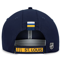 St. Louis Blues Fanatics Authentic Pro Rink Adjustable Hat -  NHL Hats