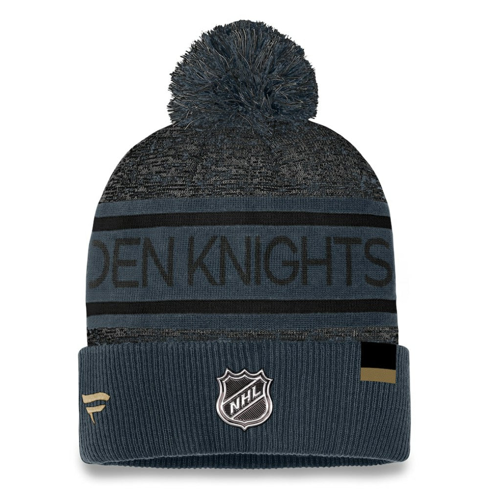 Vegas Golden Knights Fanatics Authentic Pro Cuffed Knit Hat with Pom -  NHL Hats