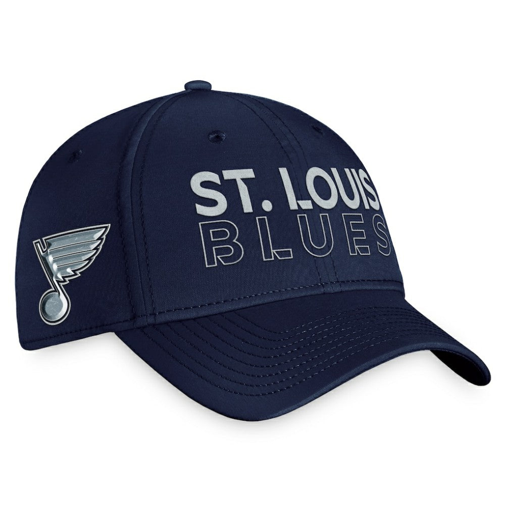 St. Louis Blues Fanatics Authentic Pro Road Flex Hat – Navy -  NHL Hats