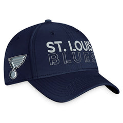St. Louis Blues Fanatics Authentic Pro Road Flex Hat – Navy -  NHL Hats