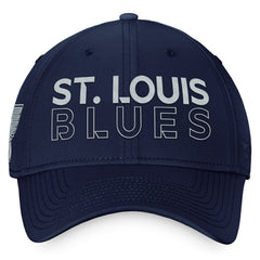 St. Louis Blues Fanatics Authentic Pro Road Flex Hat – Navy -  NHL Hats