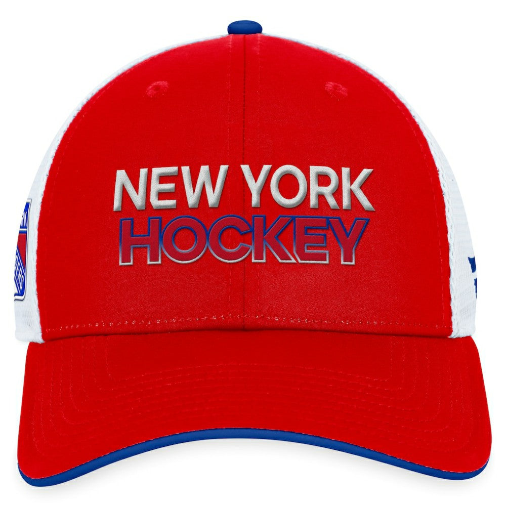 New York Rangers Fanatics Authentic Pro Rink Trucker Adjustable Hat -  NHL Hats