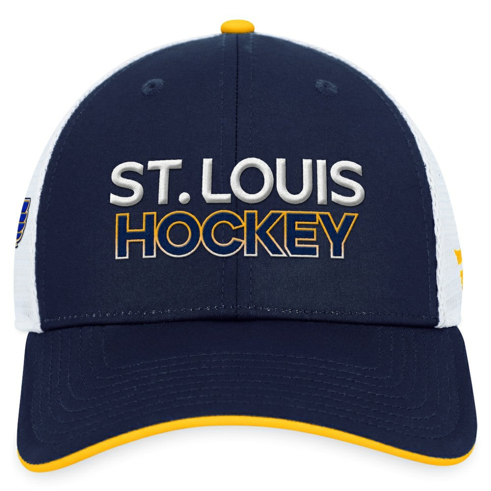 St. Louis Blues Fanatics Authentic Pro Rink Trucker Adjustable Hat -  NHL Hats