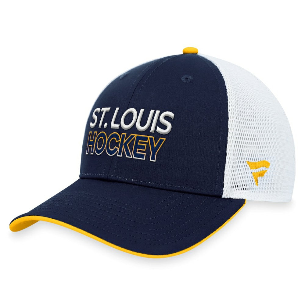 St. Louis Blues Fanatics Authentic Pro Rink Trucker Adjustable Hat -  NHL Hats