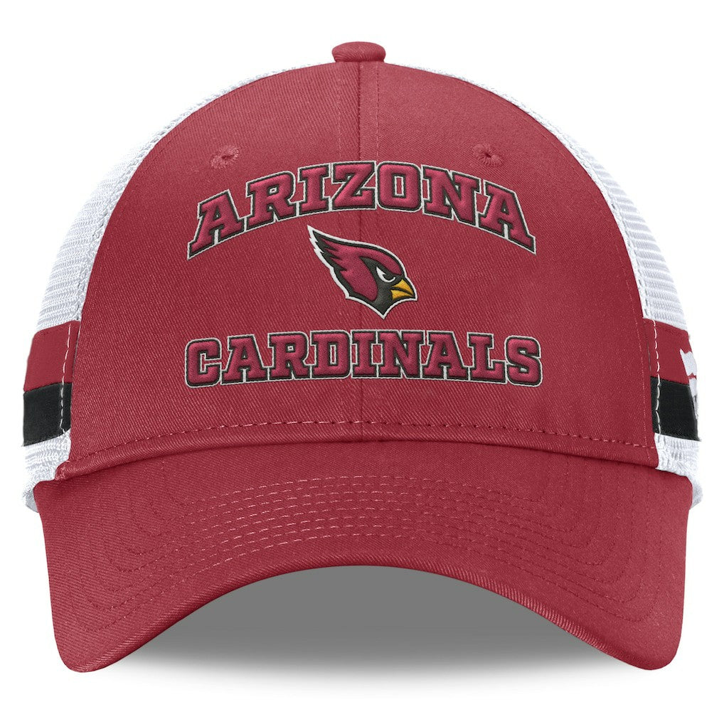 Arizona Cardinals Fundamentals Side Stripe Trucker Adjustable Hat | NFL Sale