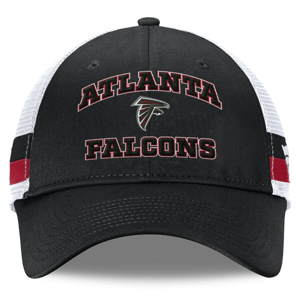 Atlanta Falcons Fundamentals Side Stripe Trucker Adjustable Hat | NFL Hot