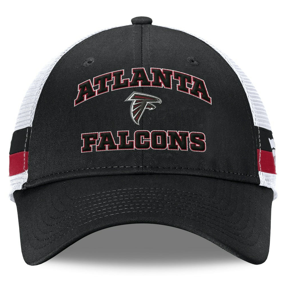 Atlanta Falcons Fundamentals Side Stripe Trucker Adjustable Hat | NFL Hot