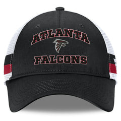 Atlanta Falcons Fundamentals Side Stripe Trucker Adjustable Hat | NFL Hot