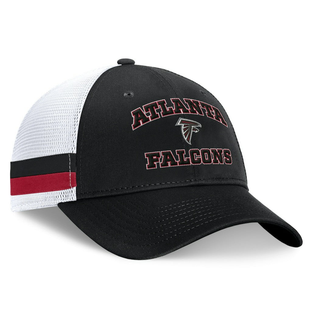 Atlanta Falcons Fundamentals Side Stripe Trucker Adjustable Hat | NFL Hot