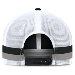 Las Vegas Raiders Fundamentals Side Stripe Trucker Adjustable Hat | NFL Outlet