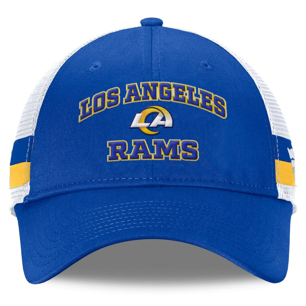 Los Angeles Rams Fundamentals Side Stripe Trucker Adjustable Hat | NFL On sale