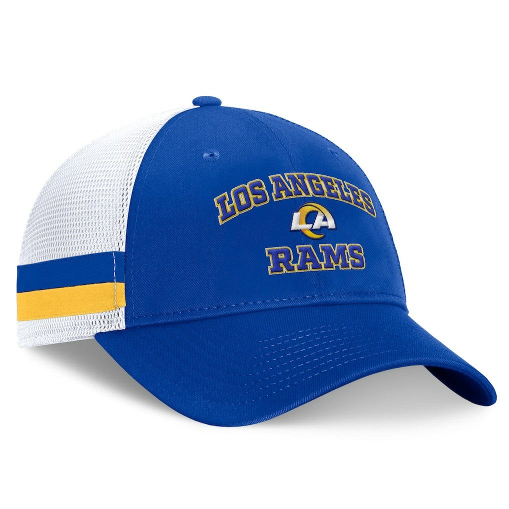 Los Angeles Rams Fundamentals Side Stripe Trucker Adjustable Hat | NFL On sale