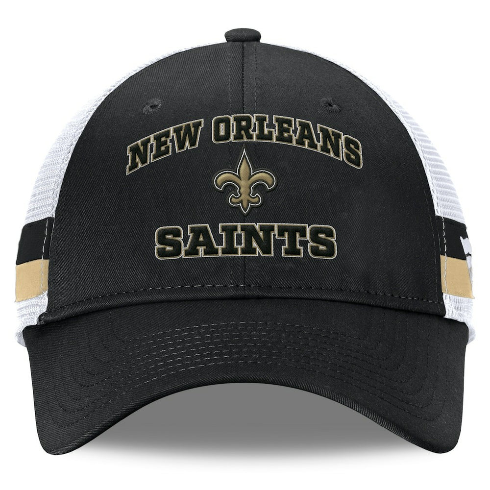New Orleans Saints Fundamentals Side Stripe Trucker Adjustable Hat | NFL Online