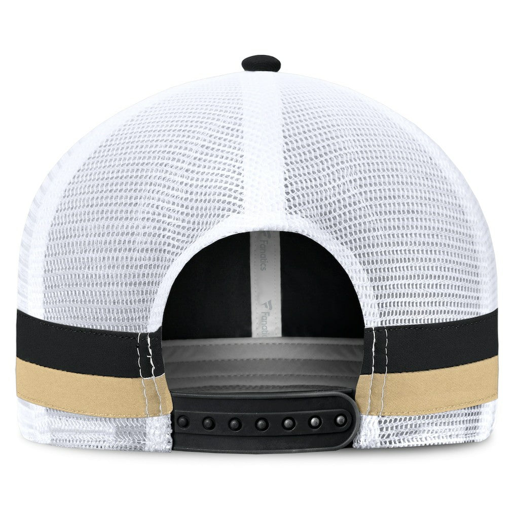 New Orleans Saints Fundamentals Side Stripe Trucker Adjustable Hat | NFL Online