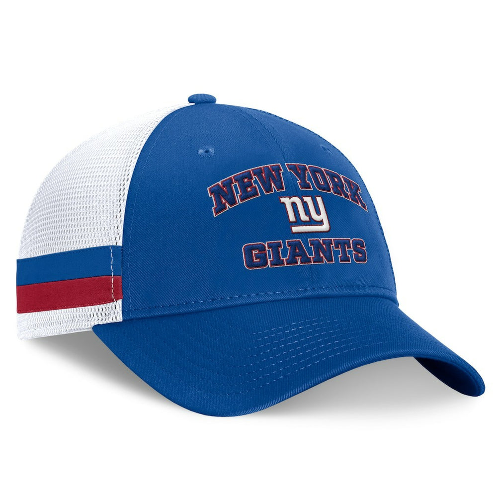 New York Giants Fundamentals Side Stripe Trucker Adjustable Hat | NFL Outlet