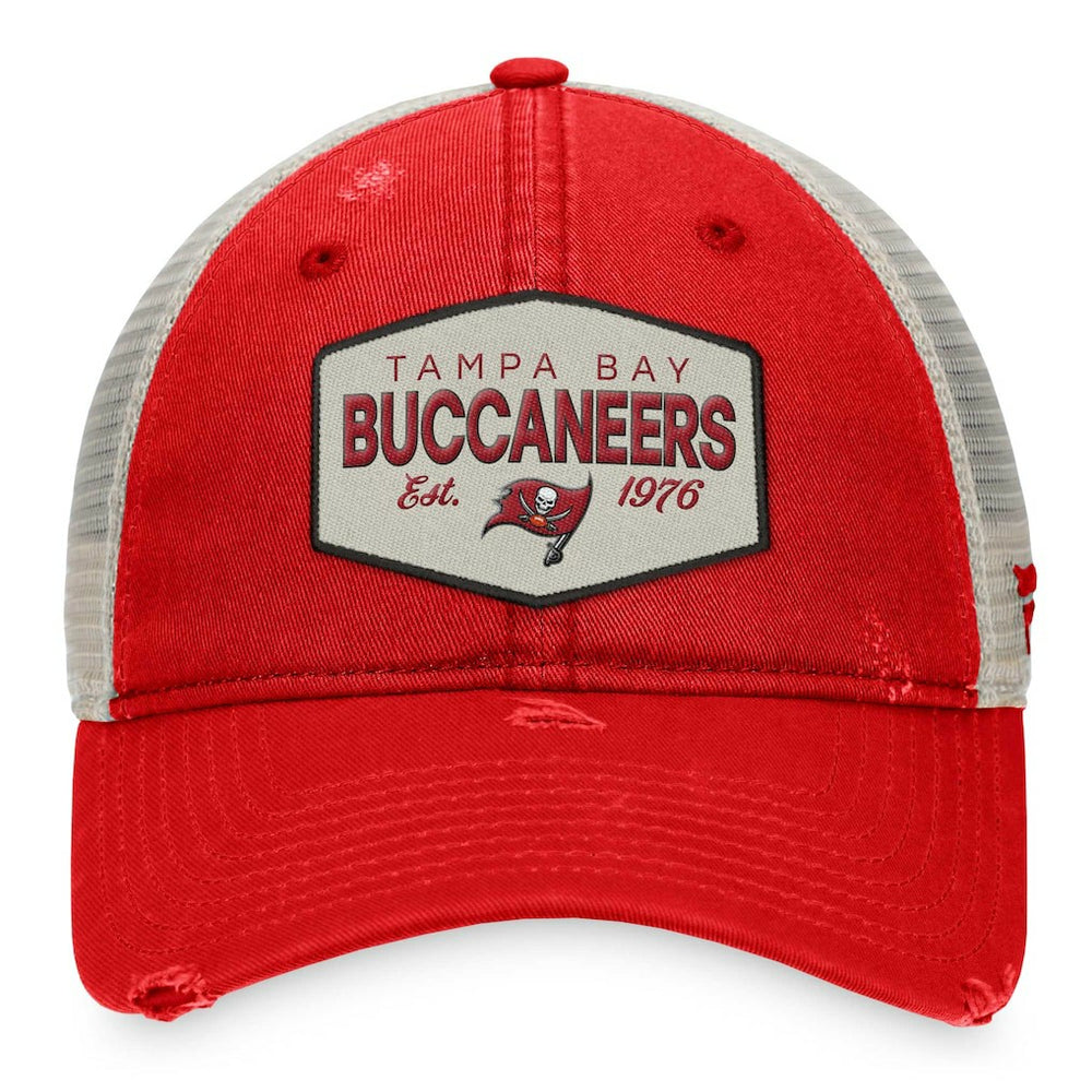 Tampa Bay Buccaneers Heritage Patch Trucker Adjustable Hat | NFL Outlet