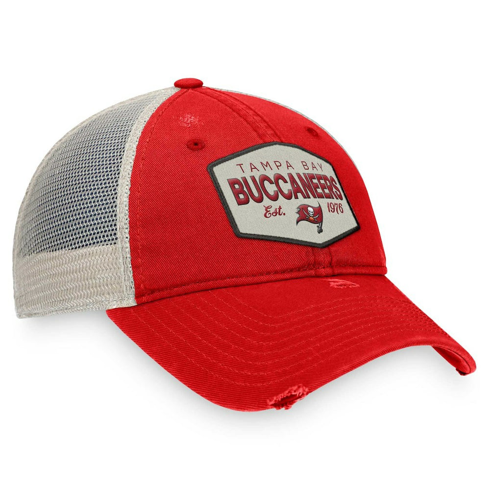 Tampa Bay Buccaneers Heritage Patch Trucker Adjustable Hat | NFL Outlet