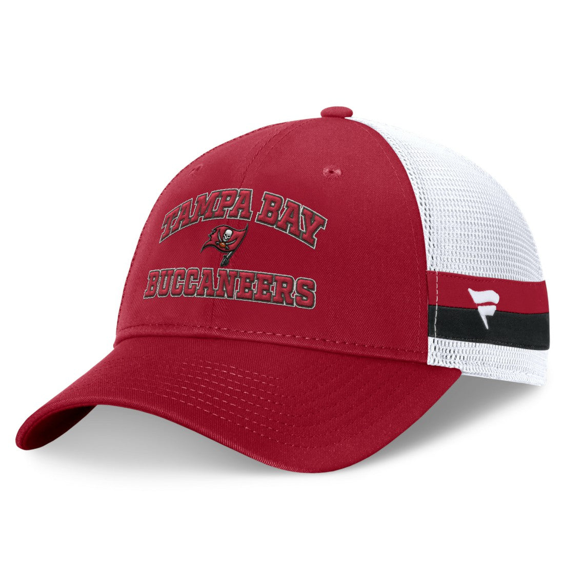 Tampa Bay Buccaneers Fundamentals Side Stripe Trucker Adjustable Hat | NFL Hot