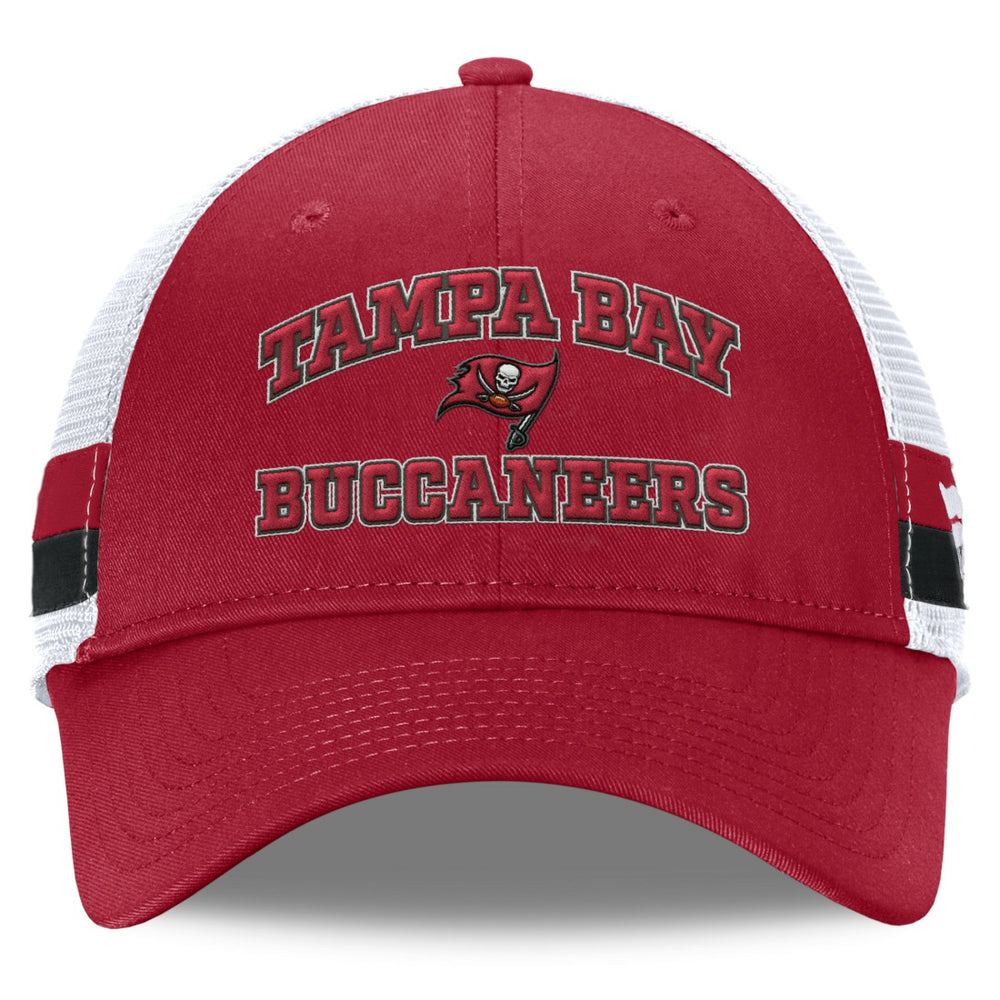 Tampa Bay Buccaneers Fundamentals Side Stripe Trucker Adjustable Hat | NFL Hot