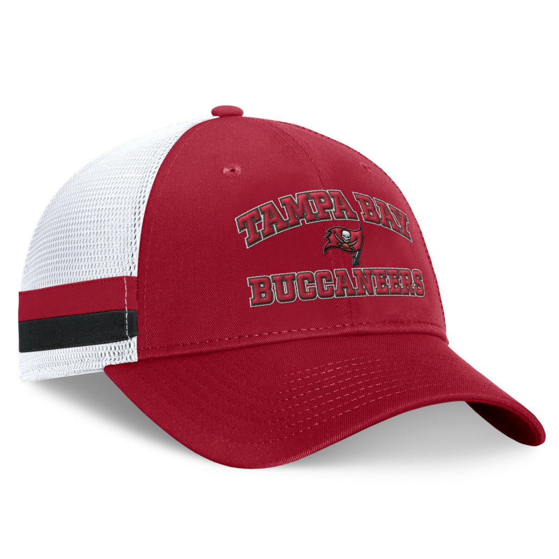 Tampa Bay Buccaneers Fundamentals Side Stripe Trucker Adjustable Hat | NFL Hot