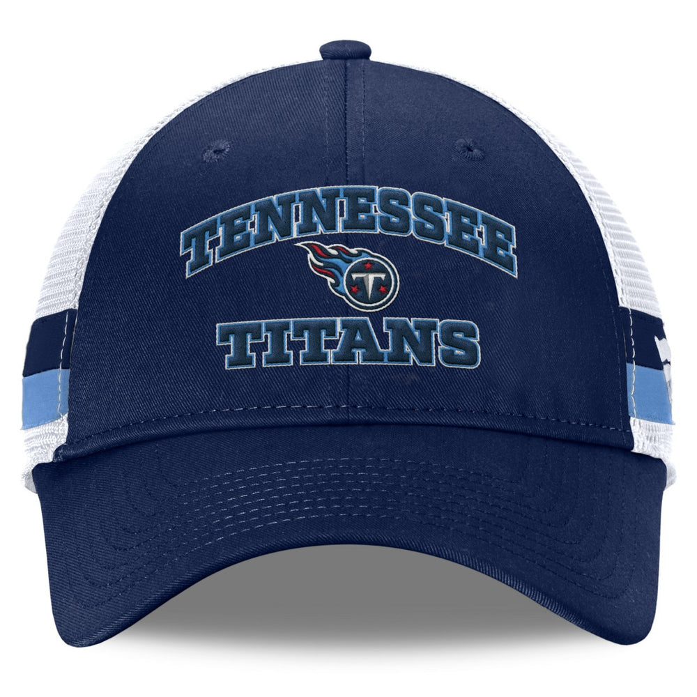 Tennessee Titans Fundamentals Side Stripe Trucker Adjustable Hat | NFL Discount