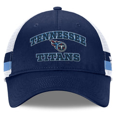 Tennessee Titans Fundamentals Side Stripe Trucker Adjustable Hat | NFL Discount