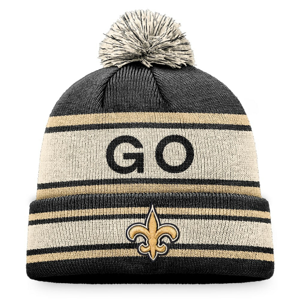 New Orleans Saints Heritage Cuffed Knit Hat with Pom | NFL New