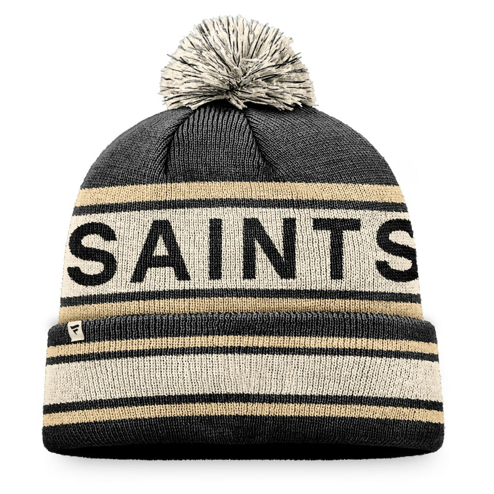 New Orleans Saints Heritage Cuffed Knit Hat with Pom | NFL New