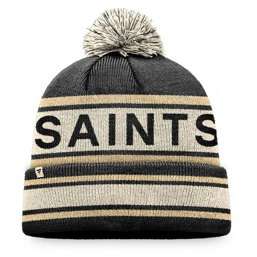 New Orleans Saints Heritage Cuffed Knit Hat with Pom | NFL New