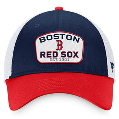 Boston Red Sox Fanatics Two-Tone Patch Trucker Adjustable Hat - MLB Hats