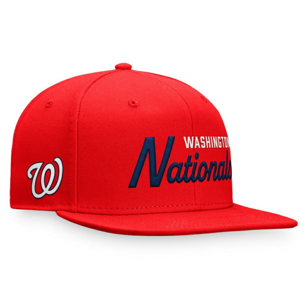 Washington Nationals Fanatics Script Snapback Hat - MLB Hats