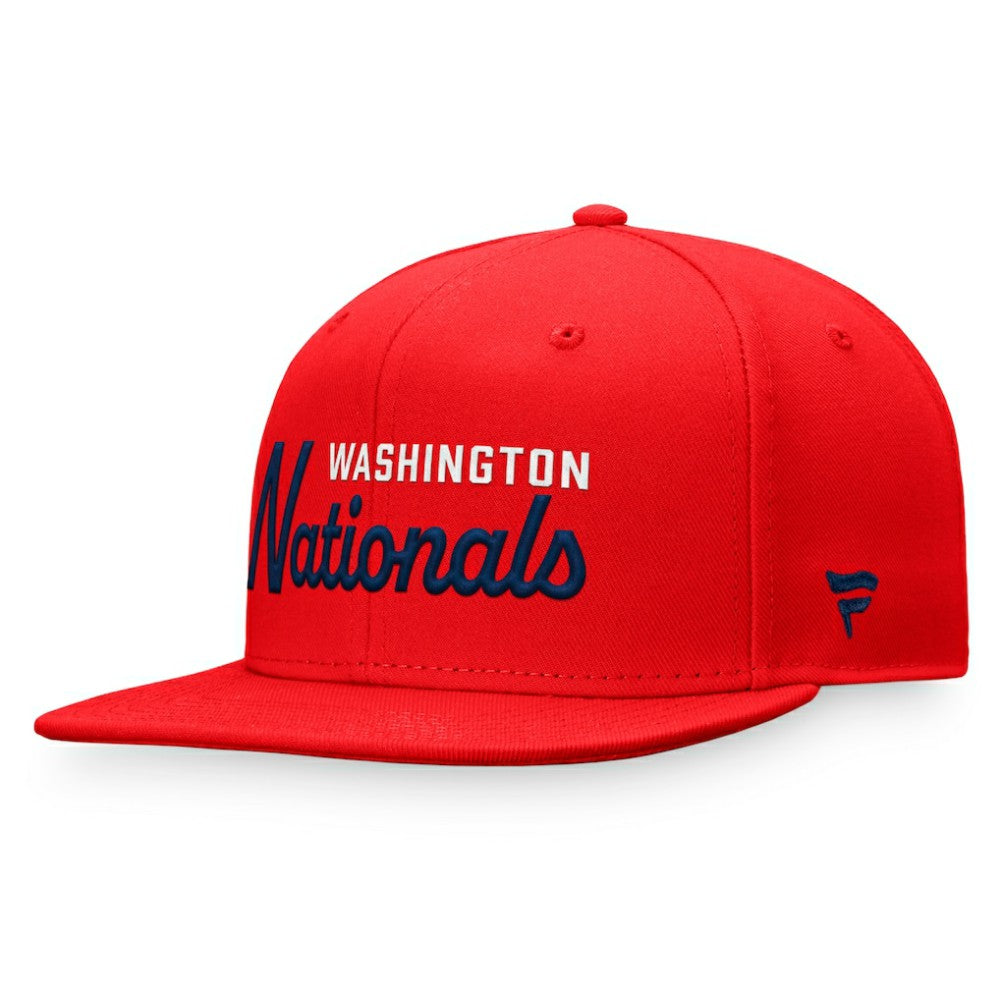 Washington Nationals Fanatics Script Snapback Hat - MLB Hats