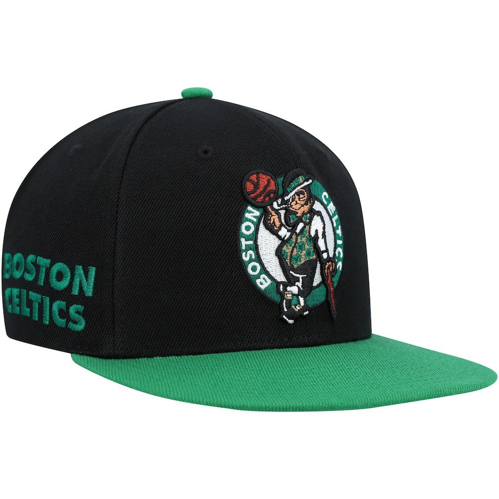 Black/Green Boston Celtics Side Core 2.0 Snapback Hat | NBA