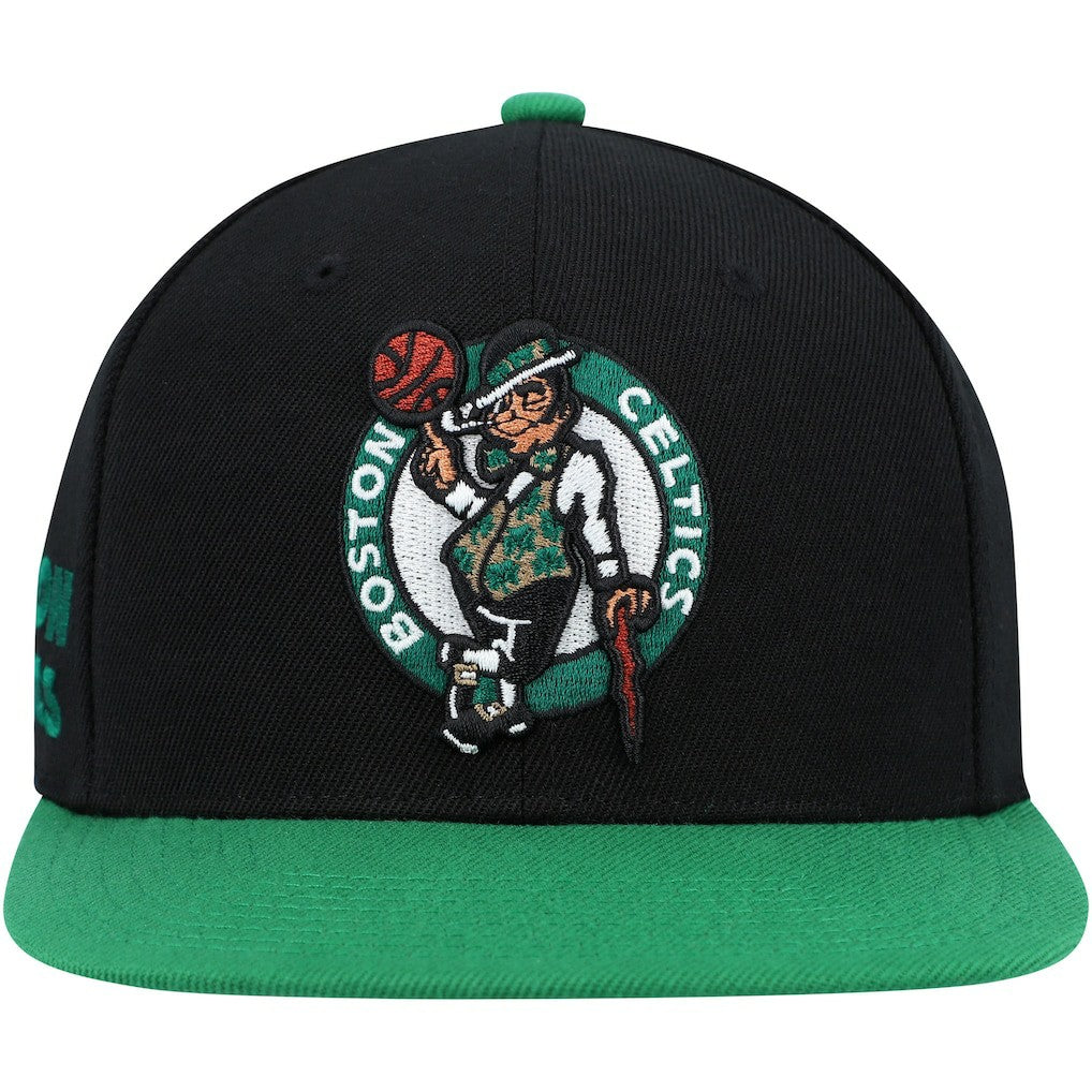 Black/Green Boston Celtics Side Core 2.0 Snapback Hat | NBA