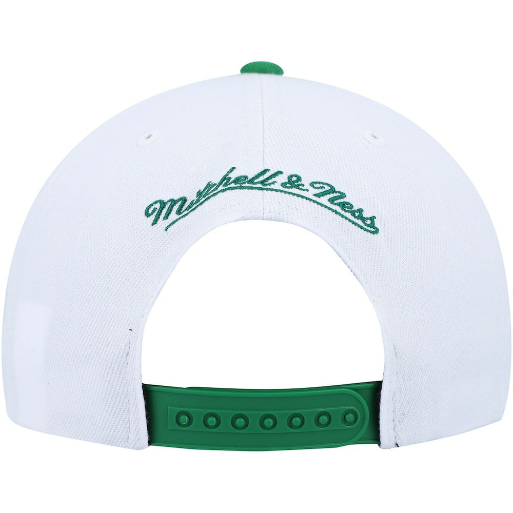 White/Green Boston Celtics Side Core 2.0 Snapback Hat | NBA