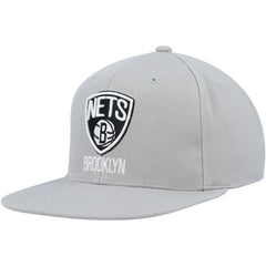 Gray Brooklyn Nets Side Core 2.0 Snapback Hat | NBA