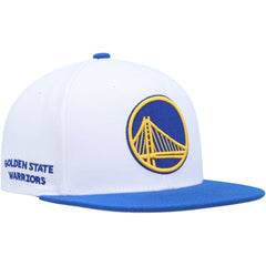 White/Royal Golden State Warriors Side Core 2.0 Snapback Hat sale | NBA