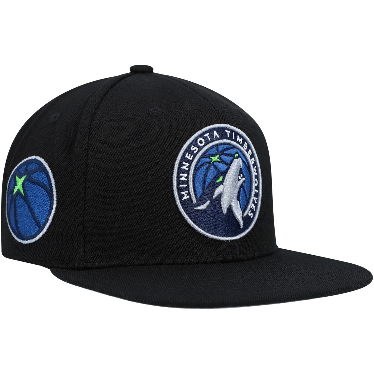 Black Minnesota Timberwolves Side Core 2.0 Snapback Hat | NBA