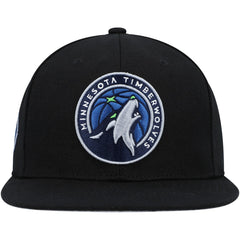 Black Minnesota Timberwolves Side Core 2.0 Snapback Hat | NBA