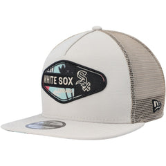 Chicago White Sox New Era Retro Beachin' Patch A-Frame Trucker 9FIFTY Snapback Hat - MLB Hats