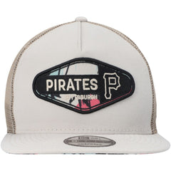Pittsburgh Pirates New Era Retro Beachin' Patch A-Frame Trucker 9FIFTY Snapback Hat - MLB Hats