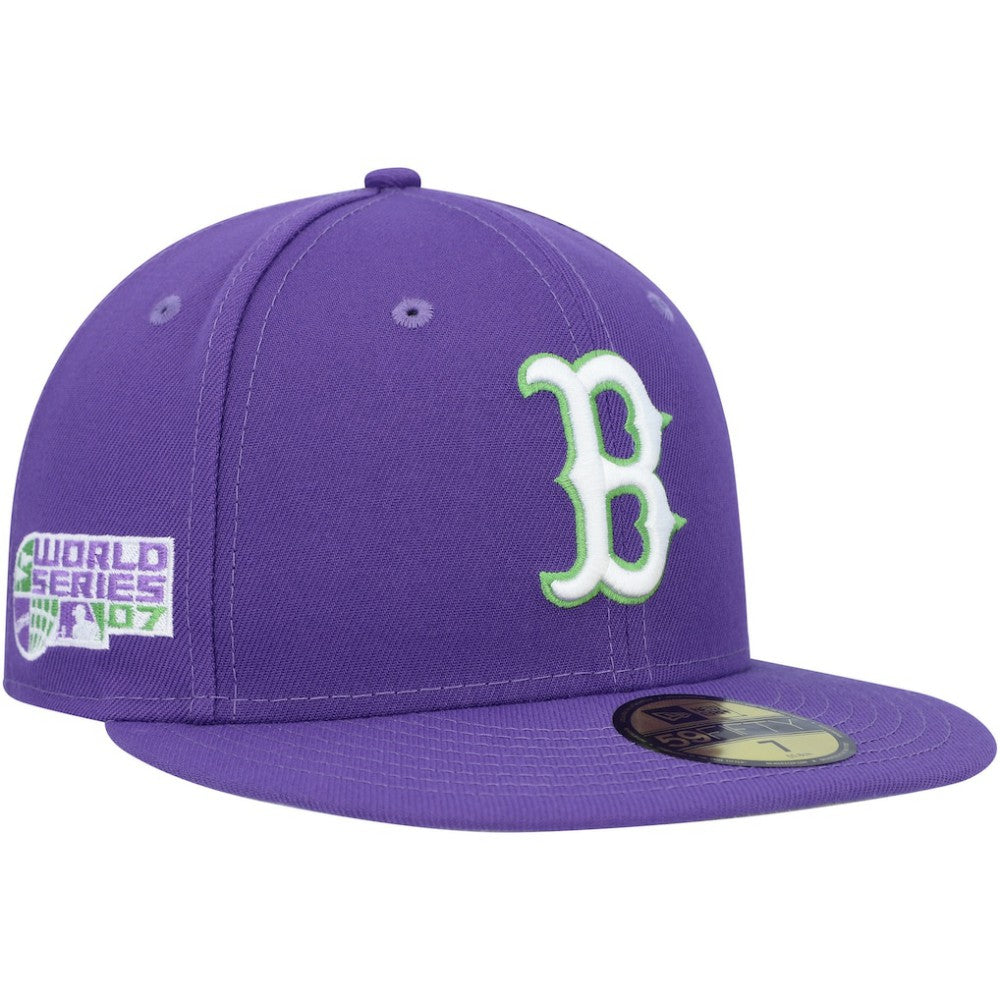 Boston Red Sox New Era Lime Side Patch 59FIFTY Fitted Hat - MLB Hats