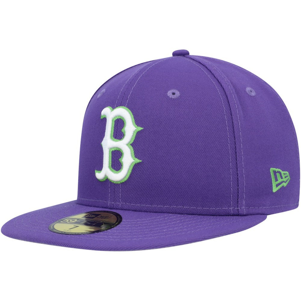 Boston Red Sox New Era Lime Side Patch 59FIFTY Fitted Hat - MLB Hats